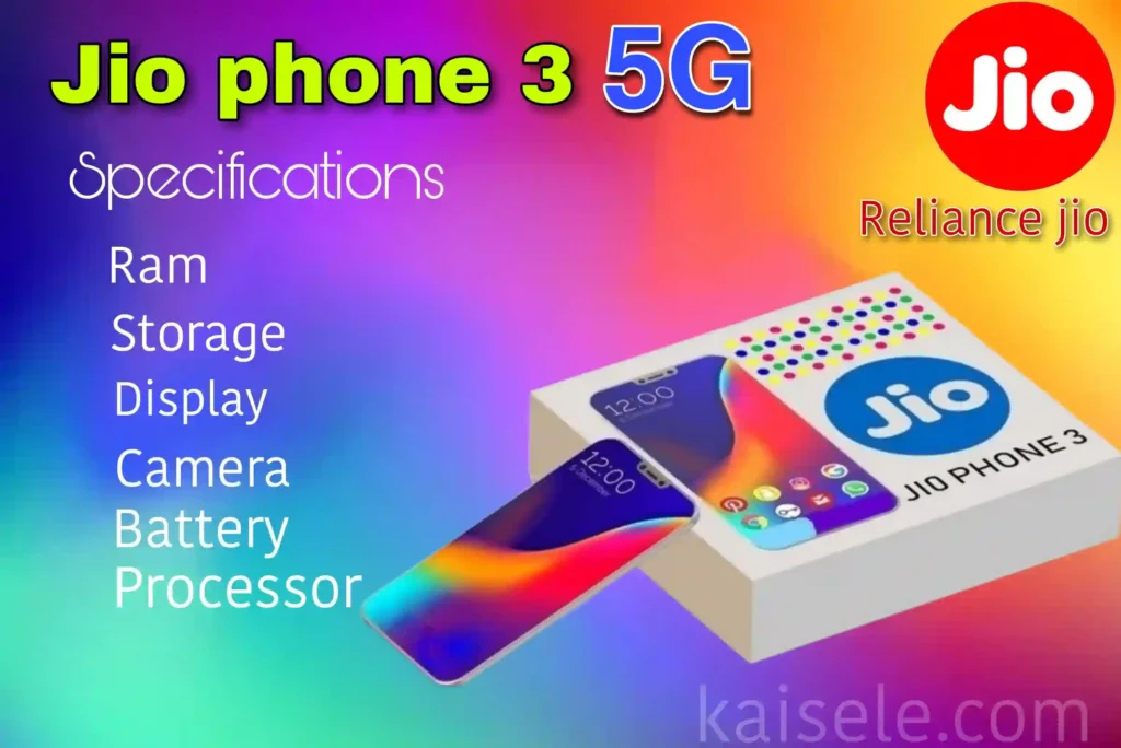 Jio phone 3 5G features 