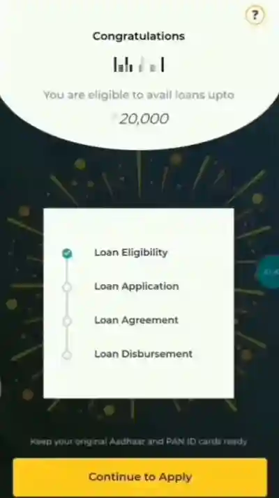 KreditBee loan Eligibility 