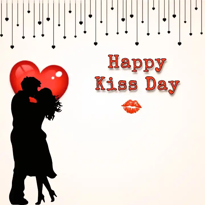 Kiss day banner 